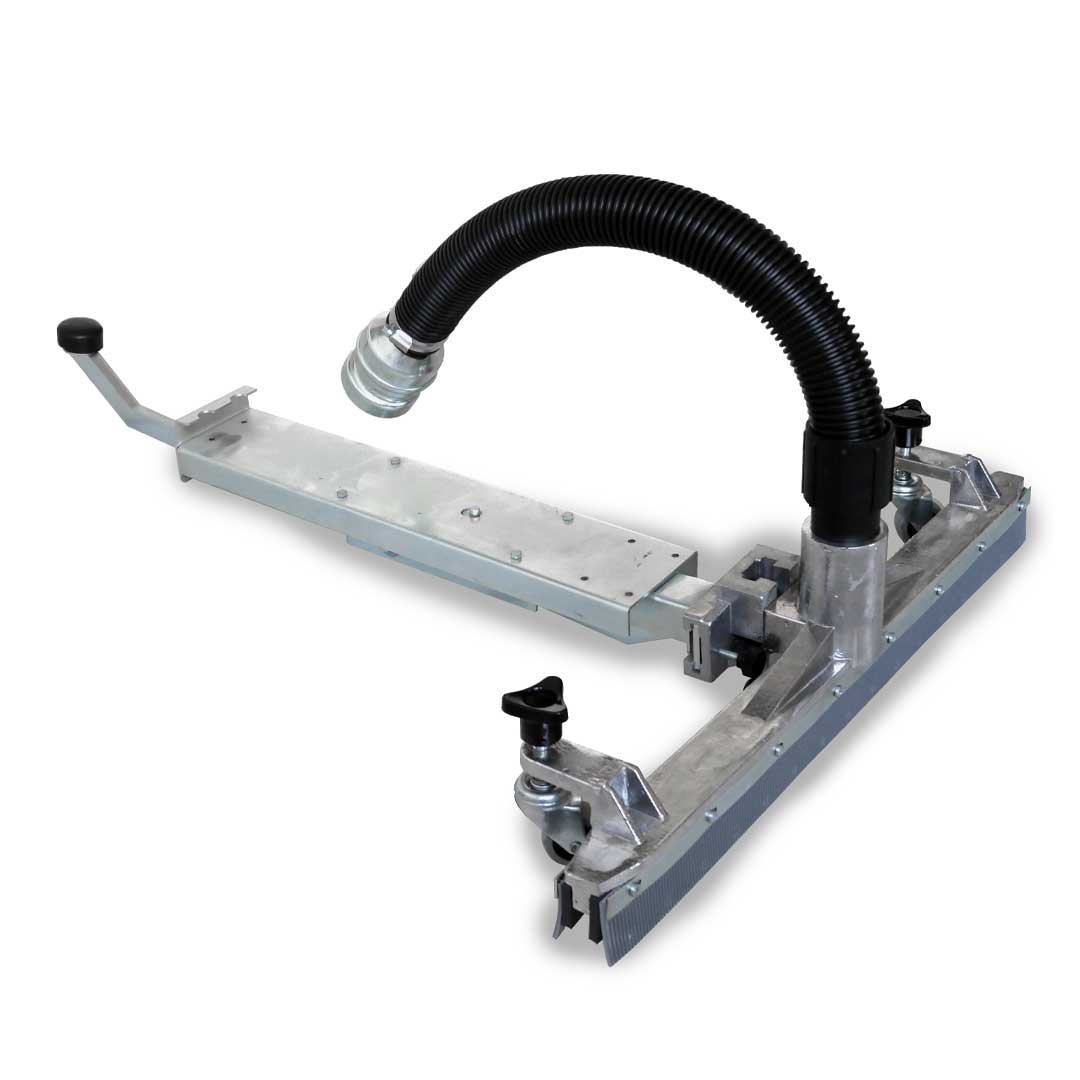 Front Mounted Squeegee with Pedal for Cyclone Gutter Vacuum